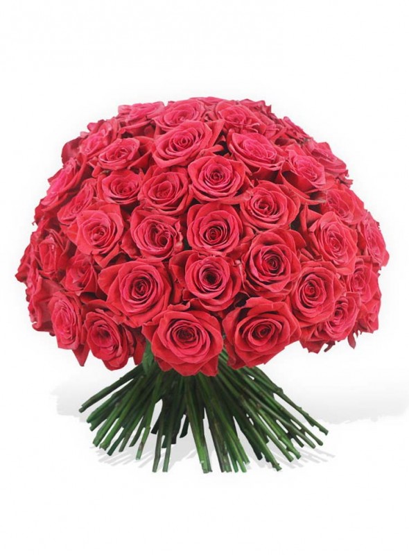 Bouquet elegante rose rosse